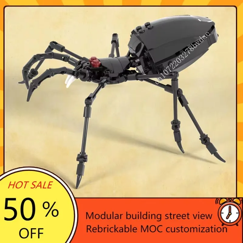 MOC Stad Dier Spider Bouwstenen Street View Huis Dierentuin Schattige Huisdieren Accessoires Thuis DIY Bricks Vrienden Kerst Speelgoed Geschenken