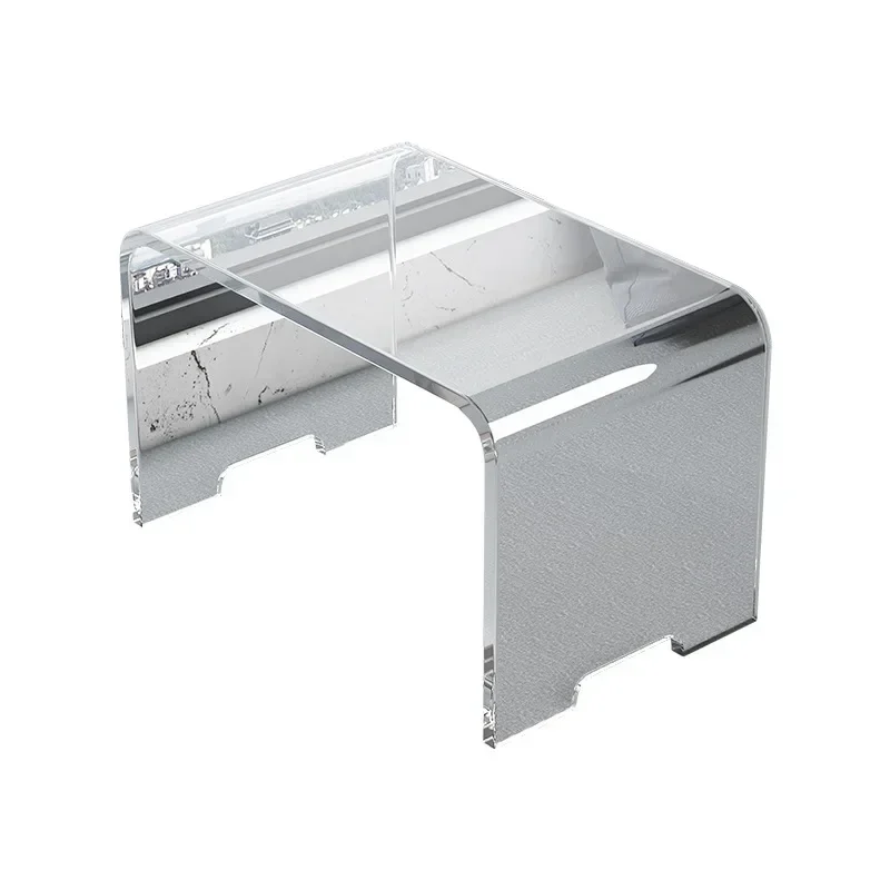 

Acrylic transparent bay window table balcony home small coffee table low table bedroom sitting desk bed computer desk