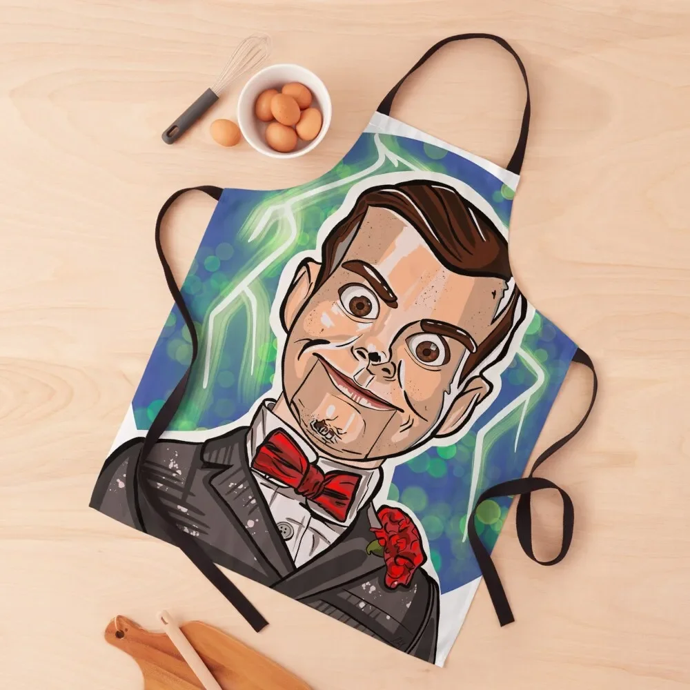 Goosebumps Slappy dummy lightning Apron Kitchen barber uniform Apron