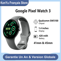 Google Pixel Watch 3 (41 and 45mm), Wi-Fi/LTE version, Qualcomm SW5100, Wear OS 5.0, 2 GB of RAM, 32 GB of eMMC flash memory.