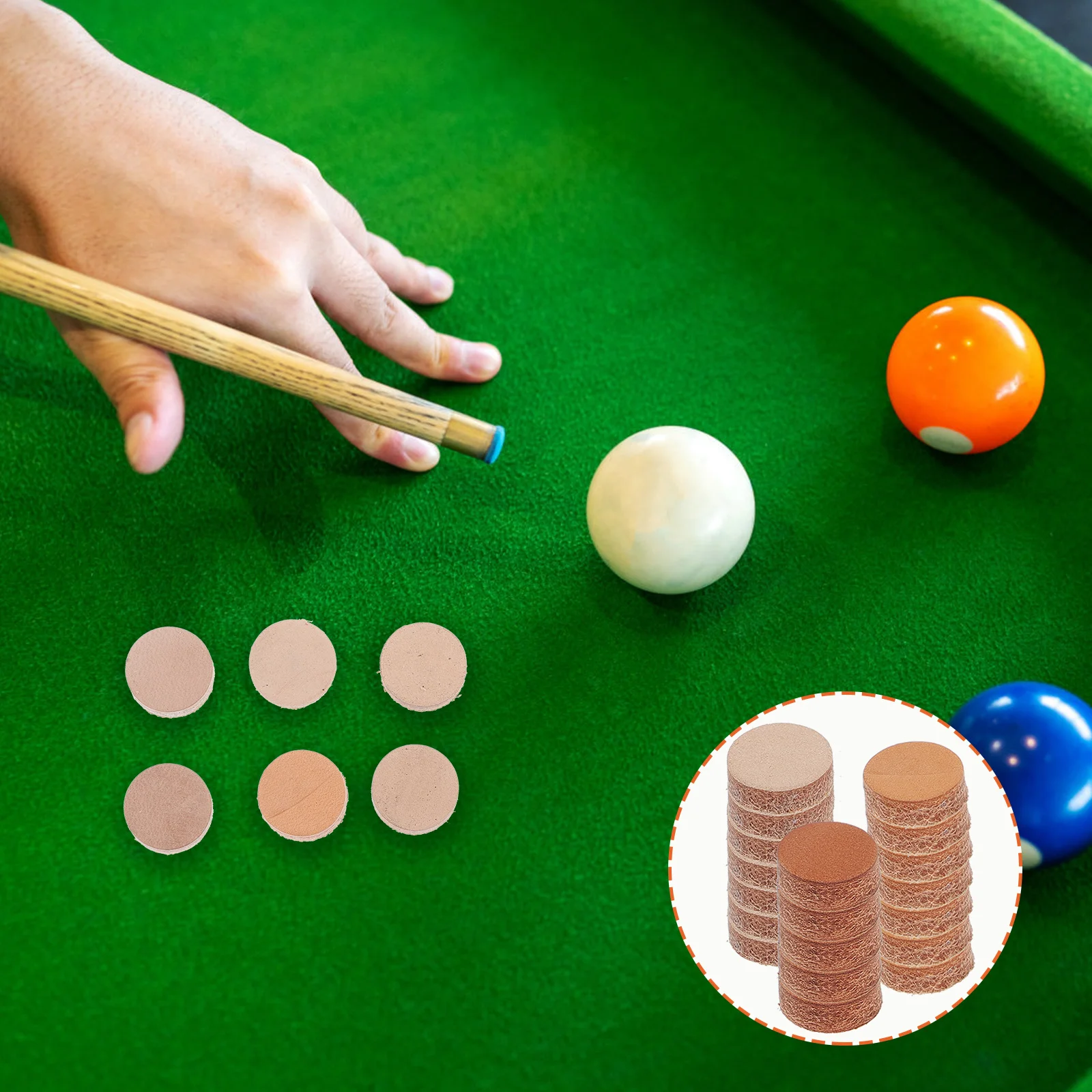 20 قطعة من أطراف استبدال عصا البلياردو - مقاومة للاعبين المحترفين لوازم البلياردو