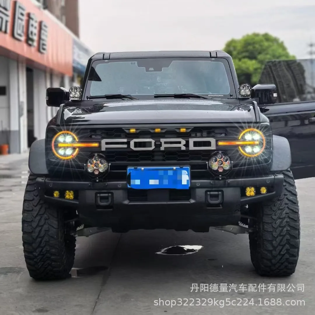 

Подходит для фар Lie Ma 20-24, Ford BroncoLED фара в сборе, четырех линзы, дневные ходовые огни, указатель поворота