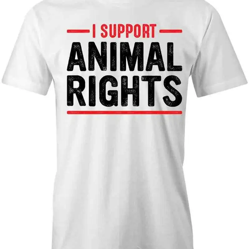 

Футболка I SUPPORT ANIMAL RIGHTS d Хлопковая одежда S1WSA209