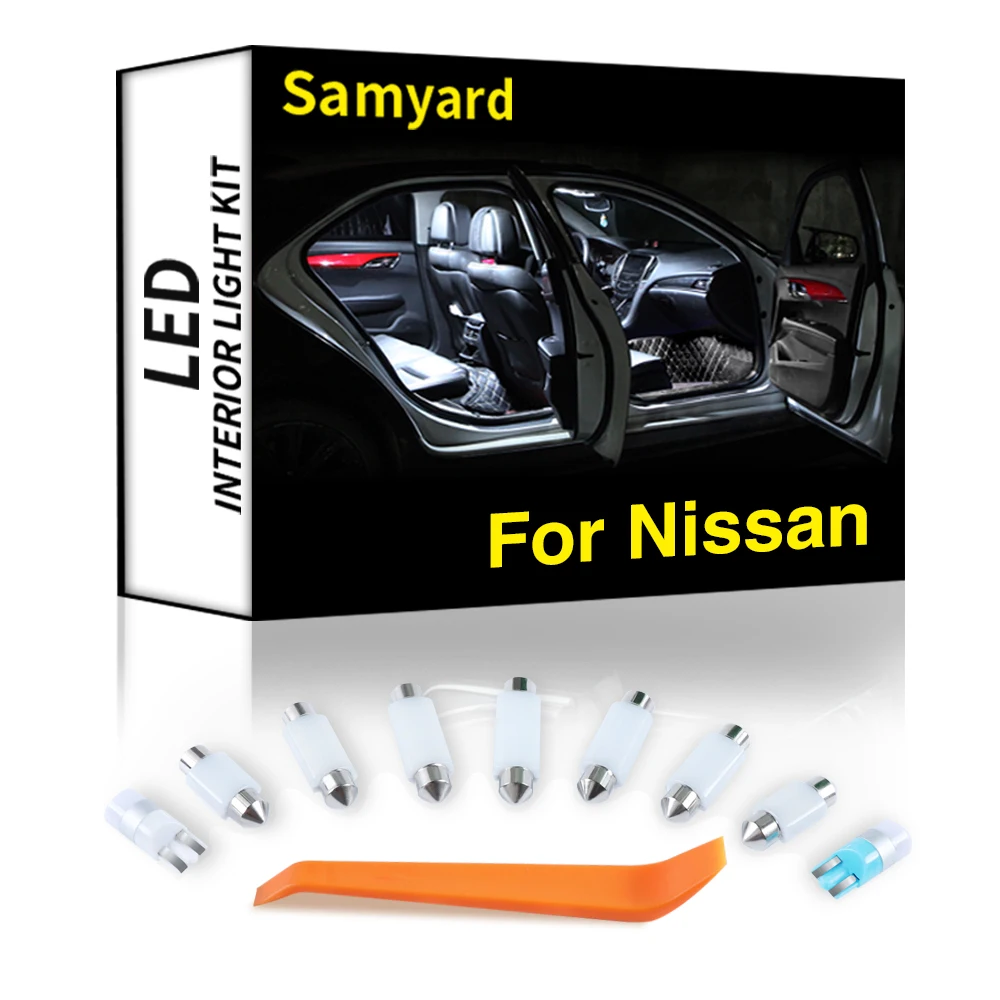 

For Nissan Micra K11 K12 K13 K14 Altima L31 L32 L33 L34 Note E11 E12 E13 Versa Maxima A33 A34 A35 A36 Interior LED Light Kit