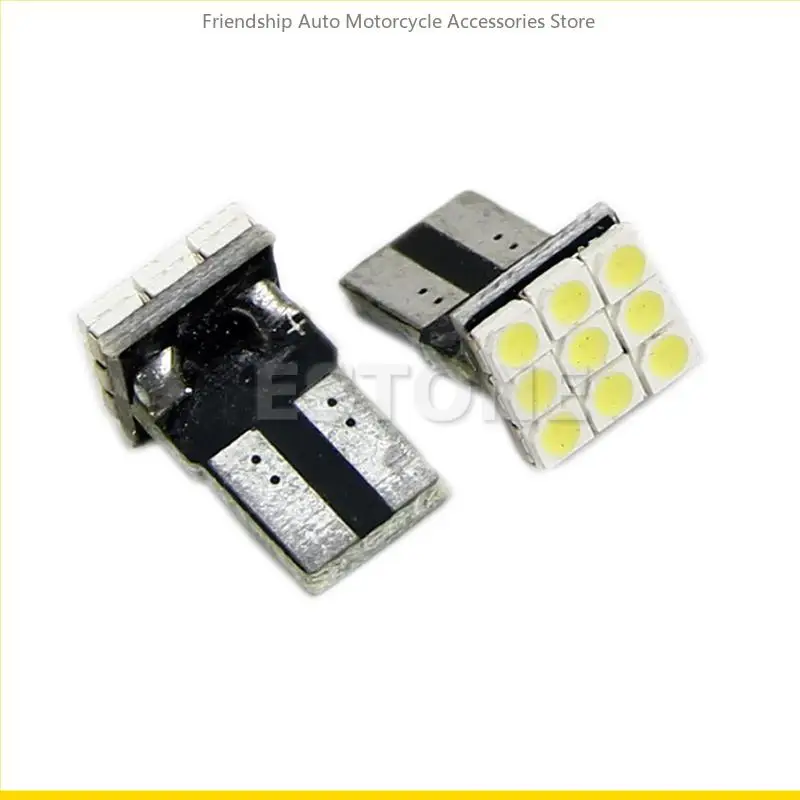 SZCH 2PCS T10 194 168 W5W 9 LED 3528 LED BULBA PARA O CARRO CARROTILHO SINAL SINAL LUBLE AUTO