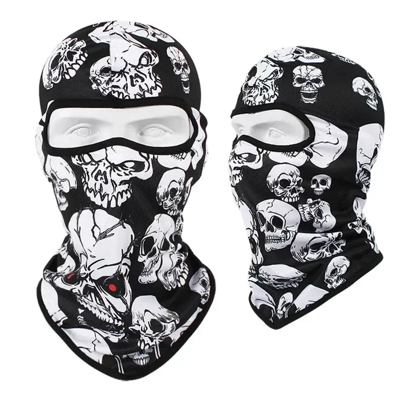 3D Skull Mask Balaclava Cap Breathable Motorcycle Riding Full Face Scarf Outdoor Men Head Cover Cycling Headgear Neck Gaiter Hat - Image 29