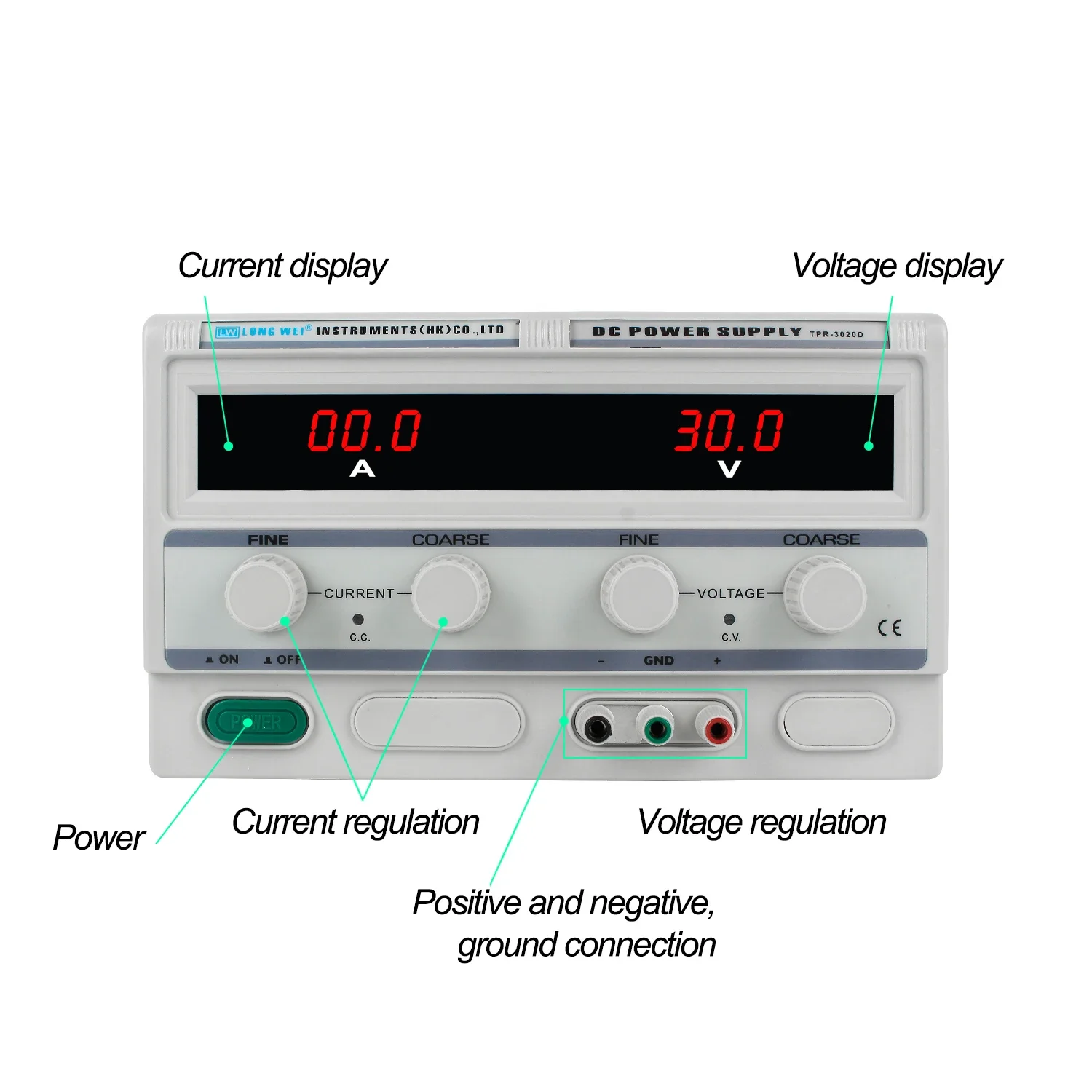 NICE-POWER TPR-3020 30V 20A Linear Pointer Switching Adjustable Power Source 600W Mobile Repair Stabilized Power Supply