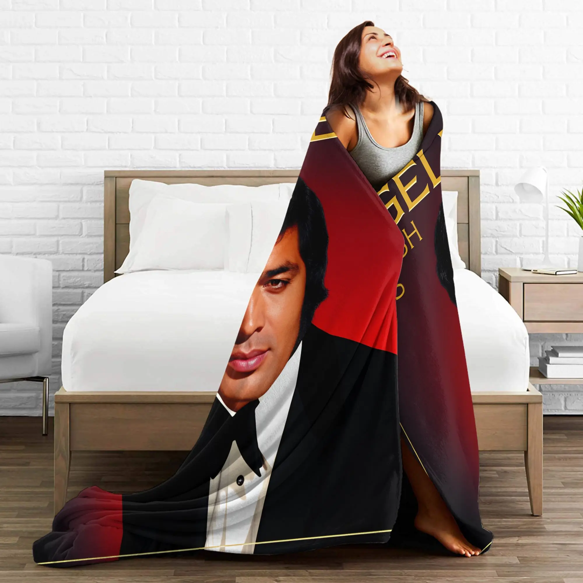 새로운 Engelbert Humperdinck 플란넬 담요 겨울 부드럽고 내구성이 뛰어난 소녀 소년용 의자용 담요 플러피 침대 커버 소파 침대 커버