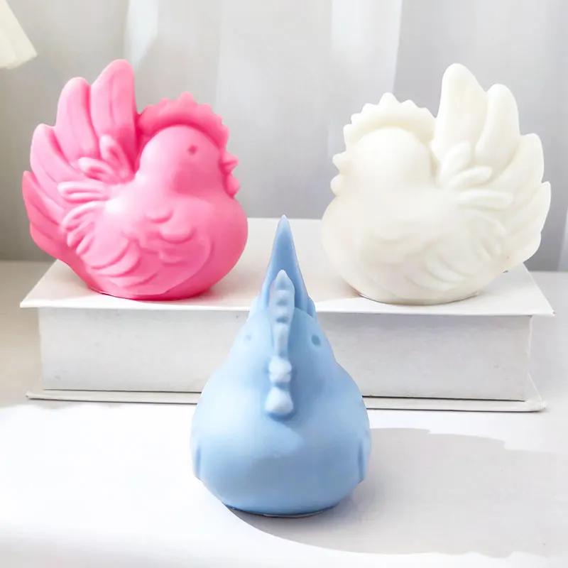 

New Rooster Mold Thanksgiving Turkey Aromatherapy Candle, Ornamental Cold Drink Glass, Cake Mould