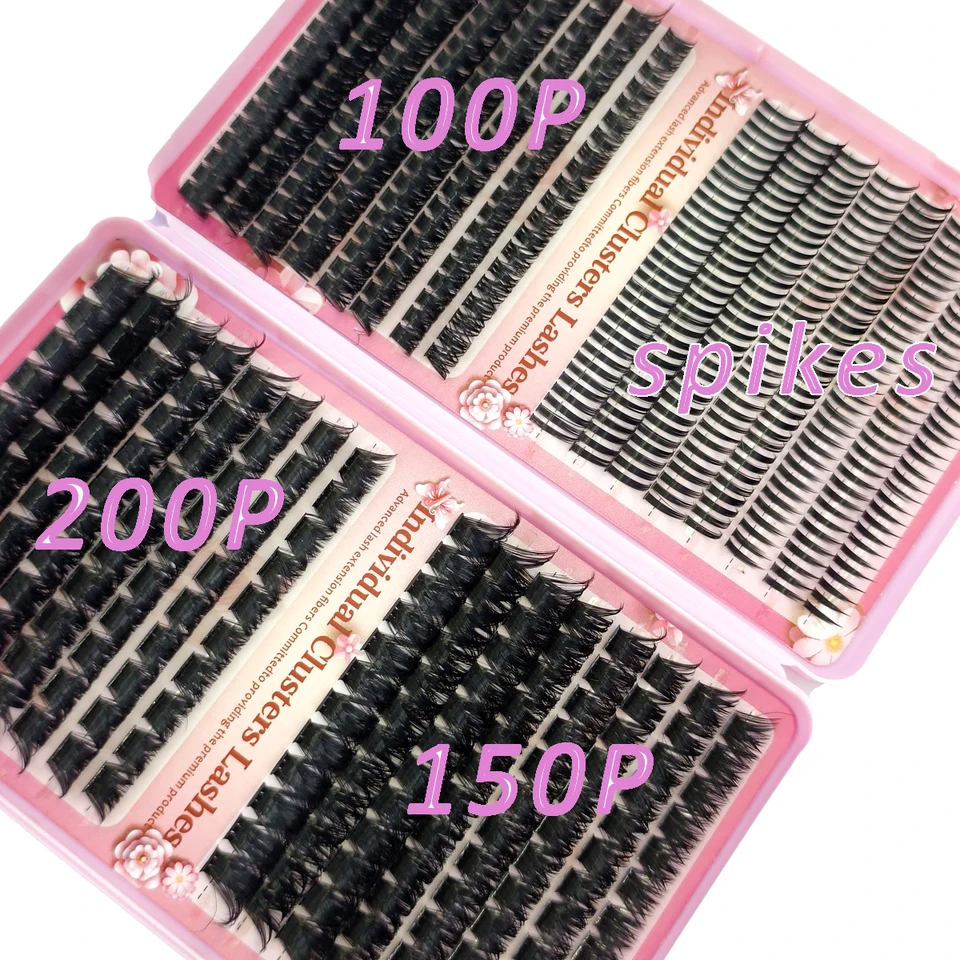 32 Filas de Racimos de Gran Capacidad para Extensión Profesional, Pestañas Naturales DIY 3