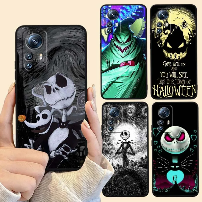 

Disney Nightmare Christmas Jack Phone Case For Xiaomi Mi 15 14 13 13T 12 12T 12S 11 11i 11T Pro Ultra Lite 5G Black Soft Cover