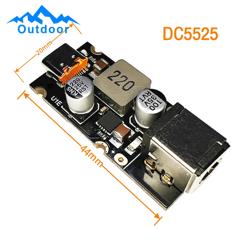 Fast Charge Step-Down Power Module Mobile Phone Quick Charge Voltage Reduction Module 65W 8~30V DC to USB Type C PD 3.1 QC3.0