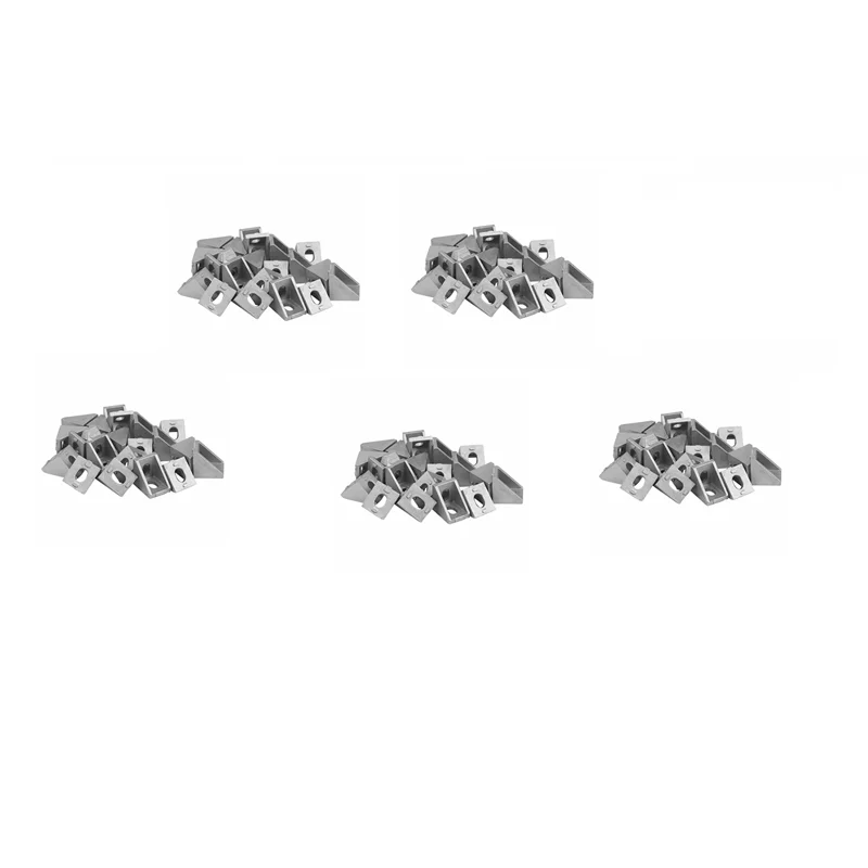

ABAH-100Pc 2020 угловой фитинг, алюминиевый соединительный кронштейн 20X20 L, крепеж, подходит для использования, промышленный алюминиевый профиль 2020