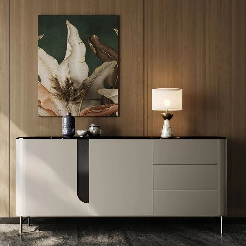 

cabinet Italian light luxury minimalist living room storage against the wall high-end modern small apartment entrance cabinet