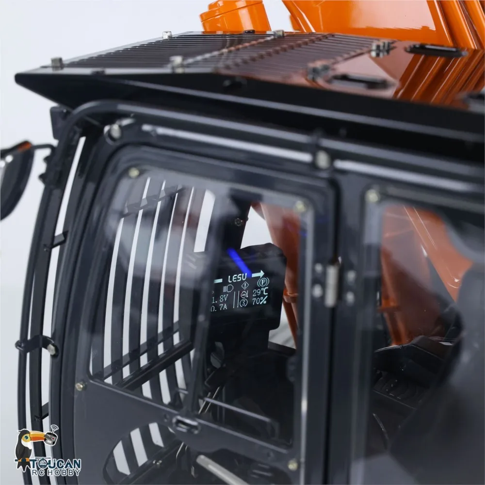 90% Metall LESU 1/14 ZX490 RC Hydraulikbagger Aoue RTR Maschine LKW Radio 2 Arme Schwerer Bagger PL18EV Lite Licht Sound Rauch