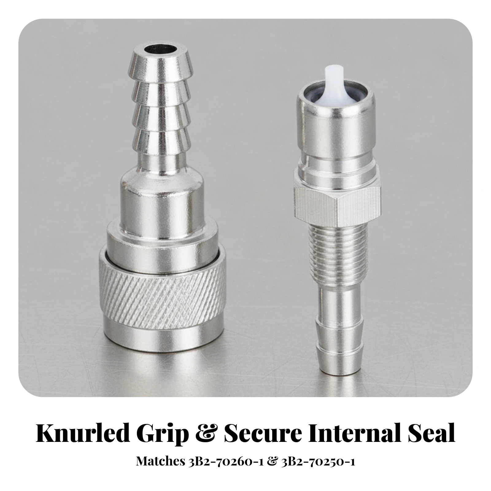 Outboard Fuel Line Connector with Barbed Hose Connections Marine-Grade Fuel-Line Connector Assembly Replacement OEM Quality