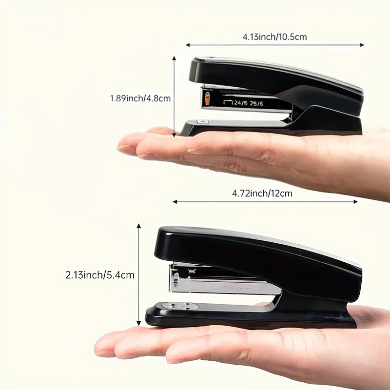 Durable Desktop Stapler Kit with 1000 Staples, Bind Up to 25 Sheets Paper, Professional Office School Study Stationery Supplies