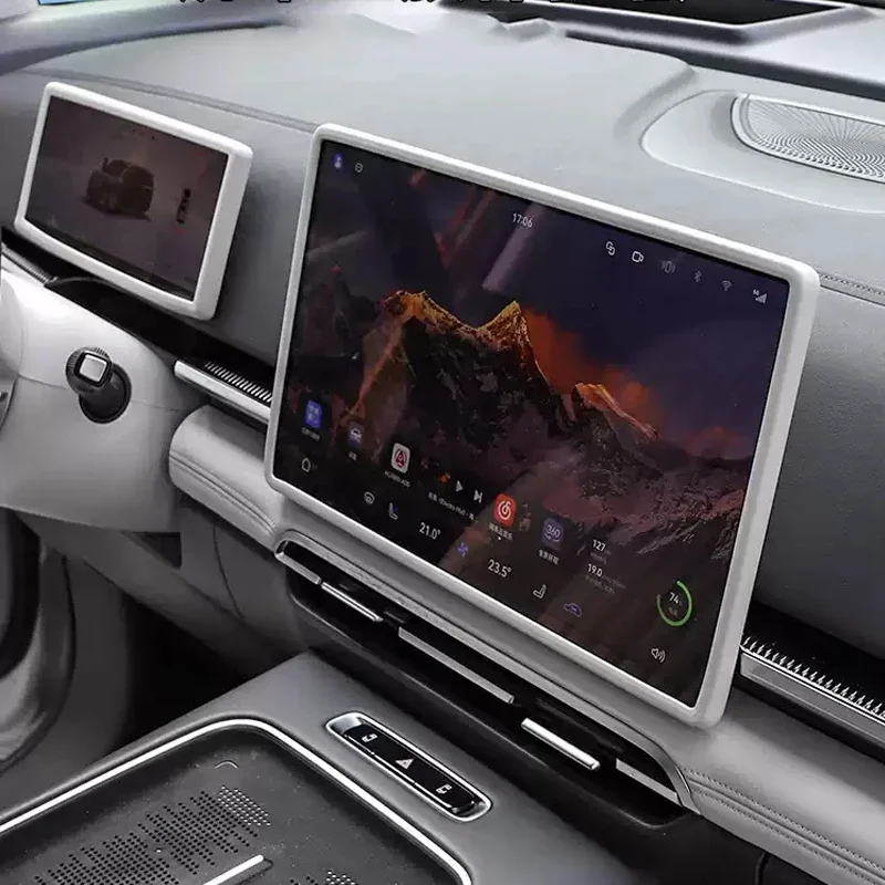 سيارة الملاحة لوحة القيادة عرض ل VOYAH DREAM 2025-الحاضر شاشة واقية غطاء سيليكون السيارات الداخلية مرآة غطاء وقائي