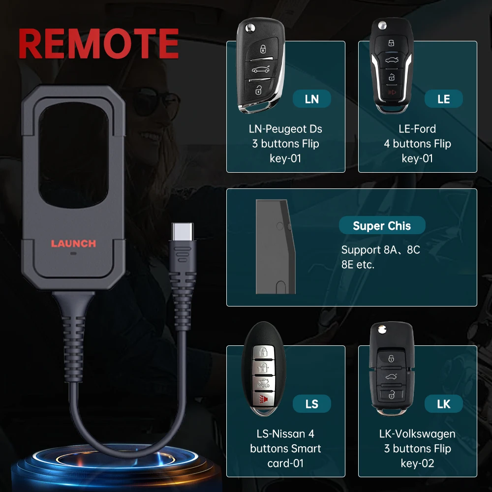 Picture 6: LAUNCH X431 Key Programmer Read/Write IMMO Chip Programming Smart Key Anti theft work with X431 PRO ELITE/PRO V5.0/PRO TT/PRO3S+