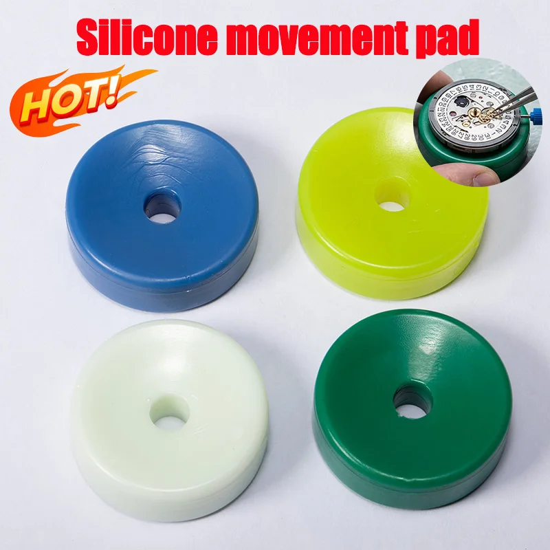 Assorted Size Silicone Watch Movement Holder 5Pcs/Lot Mechanical Quartz Watch Movement Cushion Watch Repair Tool