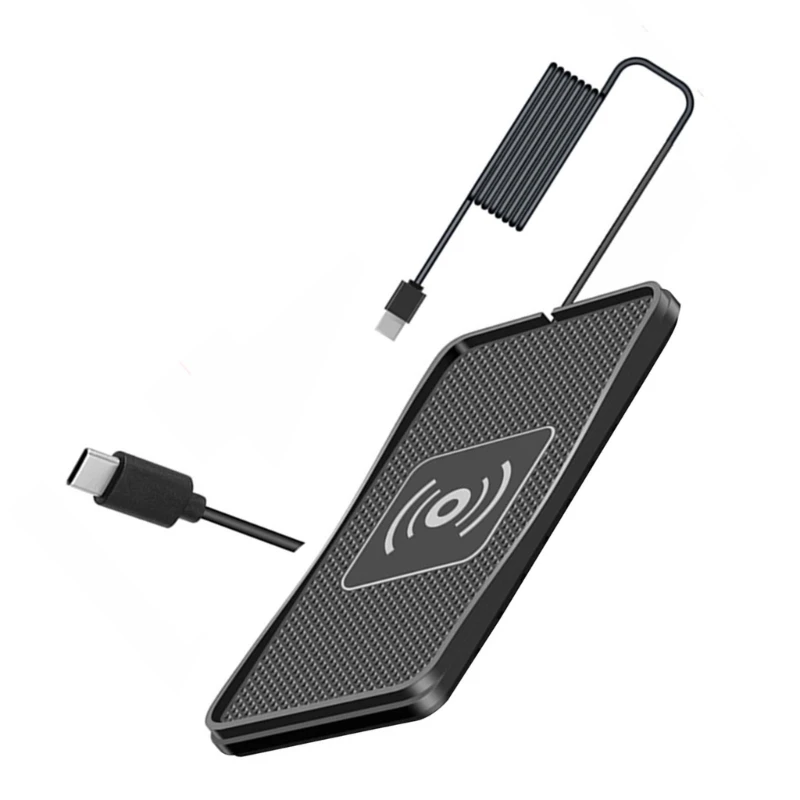 15W Car Wireless Mats Silicone NonSlip Pad for Smartphones Fast Charging