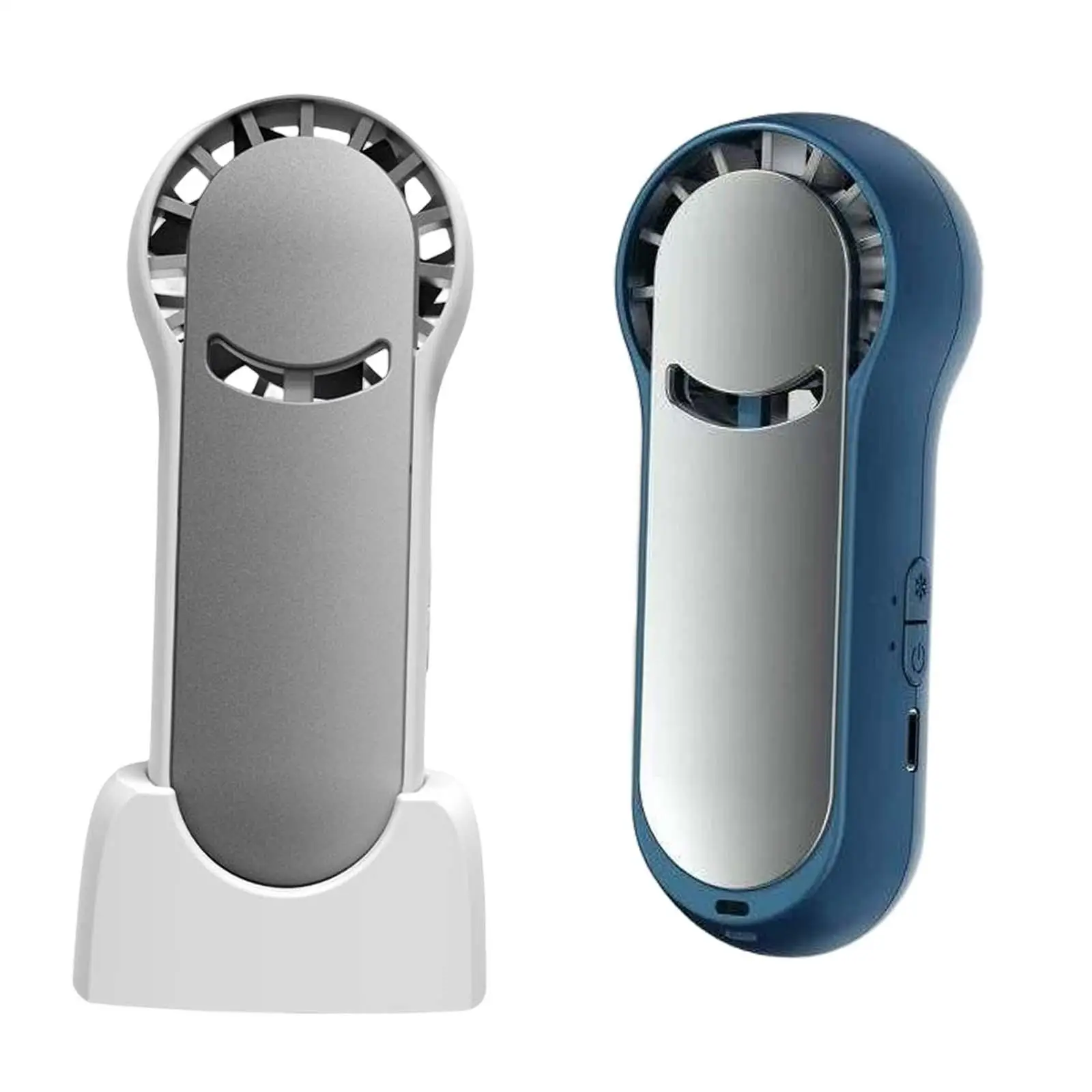 Tabletop Small Handheld Fan with Base Rechargeable Personal Fan Enjoy Coolness in Summer