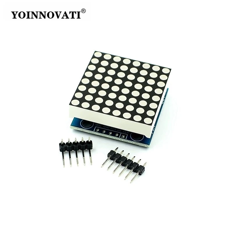 1/2/4/8-bit MAX7219 Dot Matrix Module Control Module MCU Control Drive LED Display Module For DIY KIT With Cable