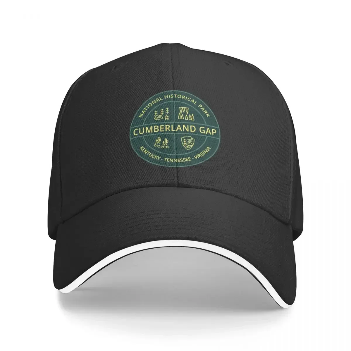 Cumberland Gap National Historical Park Heraldic Logo Baseball Cap Rave Golf Hat Man Male Women's