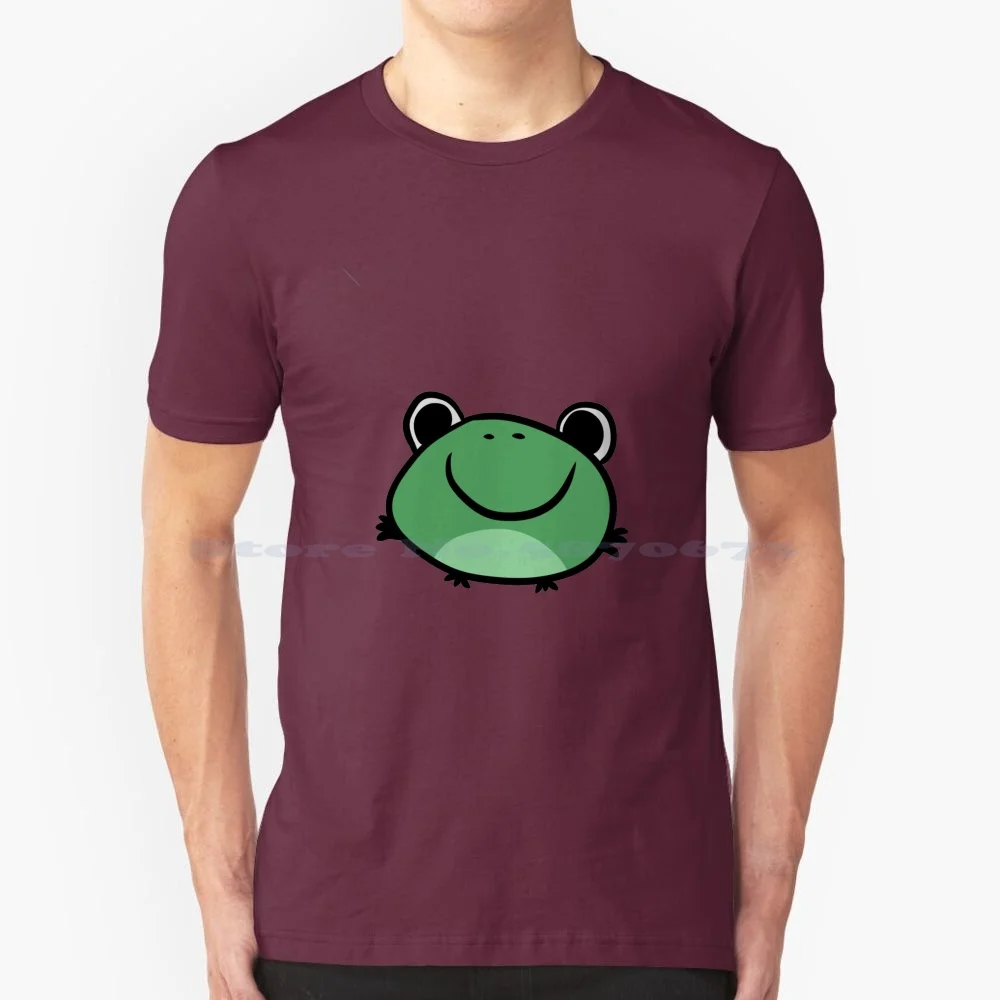 

Футболка Froggy из 100% хлопка, футболка, милая круглая мягкая футболка, забавная мультяшная улыбка, забавная мушка, животные, амфибия, природа, пруд, существа