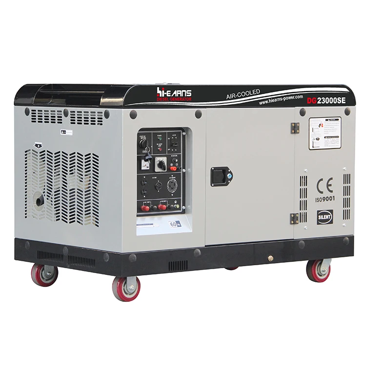 Hot sale 16KW 16KVA portable silent type two cylinder air cooled power plant die·sel generator for north american