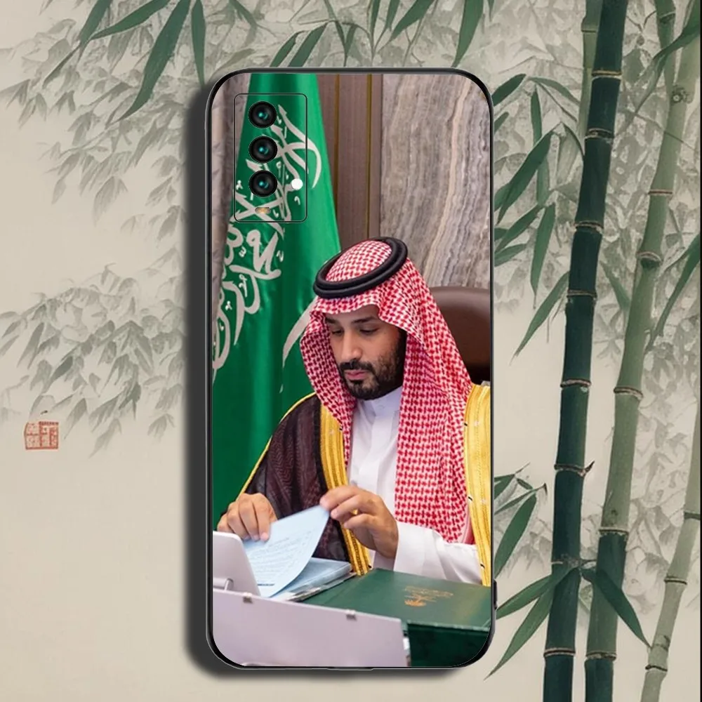 Muhammad Bin Salman funda de teléfono para Xiaomi 11 Redmi Note 11 5G 8T 9A 9 10T Note8Pro Note9 12SUltra, carcasa negra