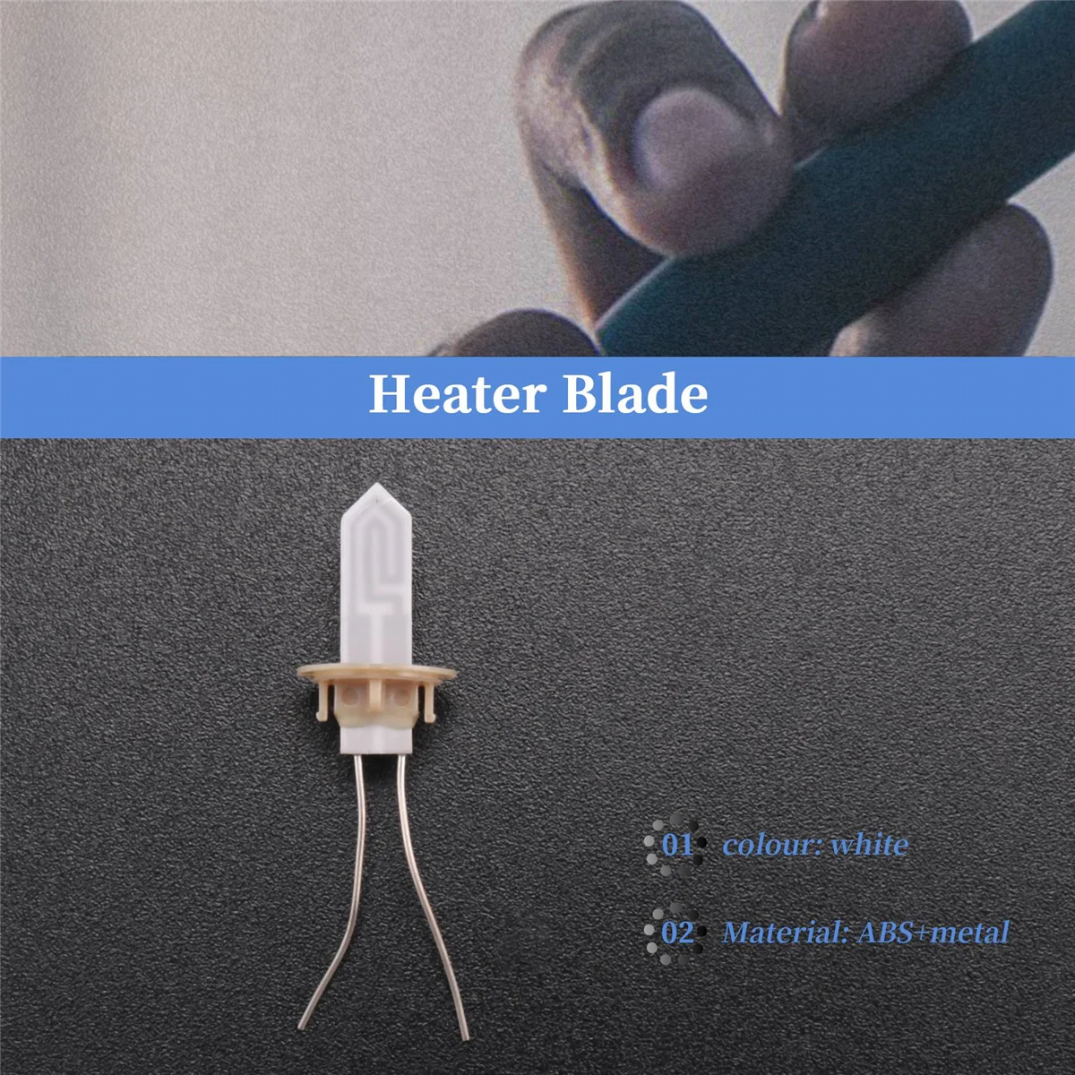 อุปกรณ์ซ่อมทดแทนใบมีดฮีตเตอร์เซรามิกสีทองใบมีดฮีตเตอร์เซรามิกสําหรับแท่งความร้อน 2.4 Plus