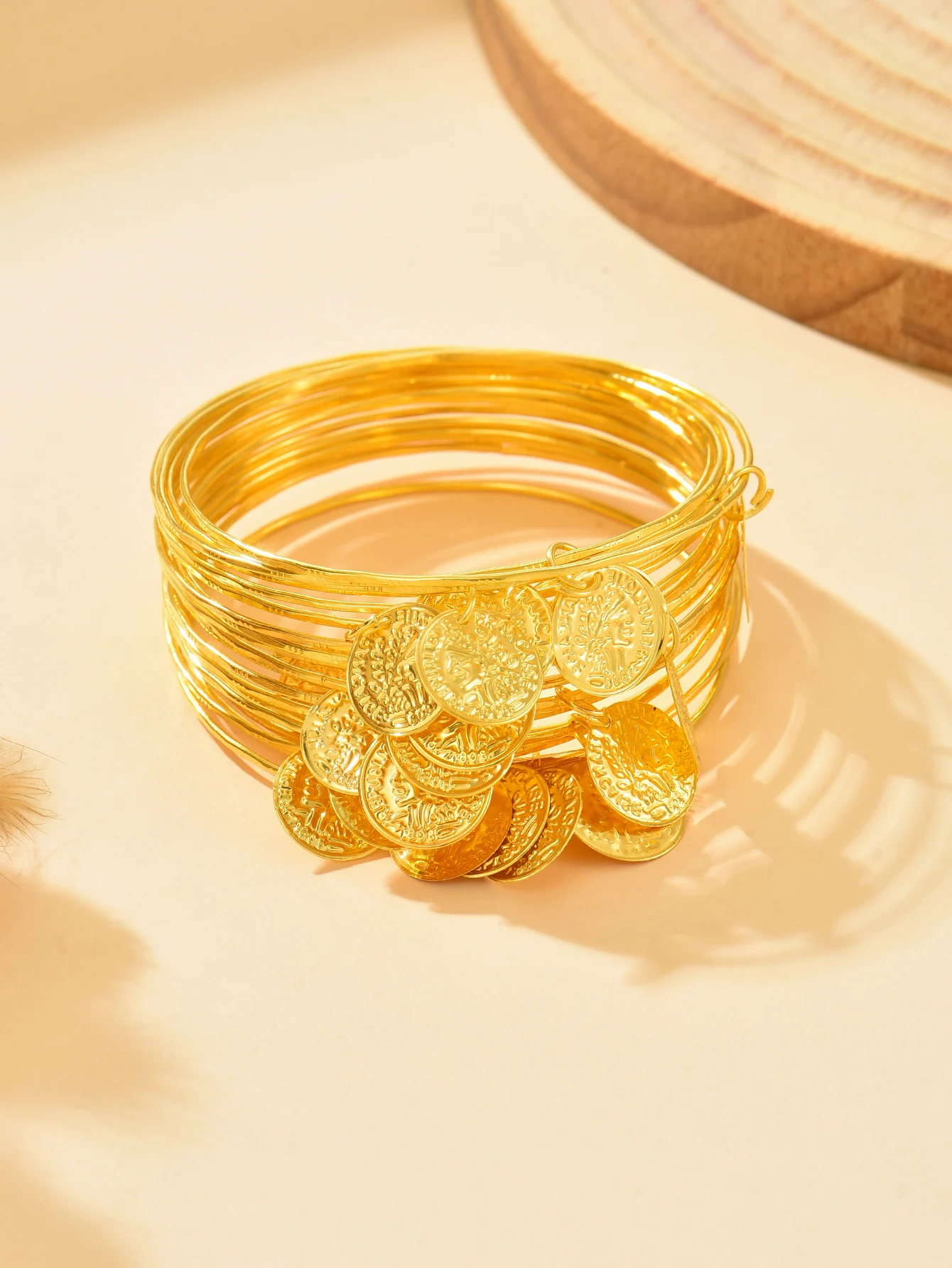 Ein Paar Ethnische Tanz-Accessoires - Indische Tanz-Performance-Kleidung - Armband Handring – Detail 5