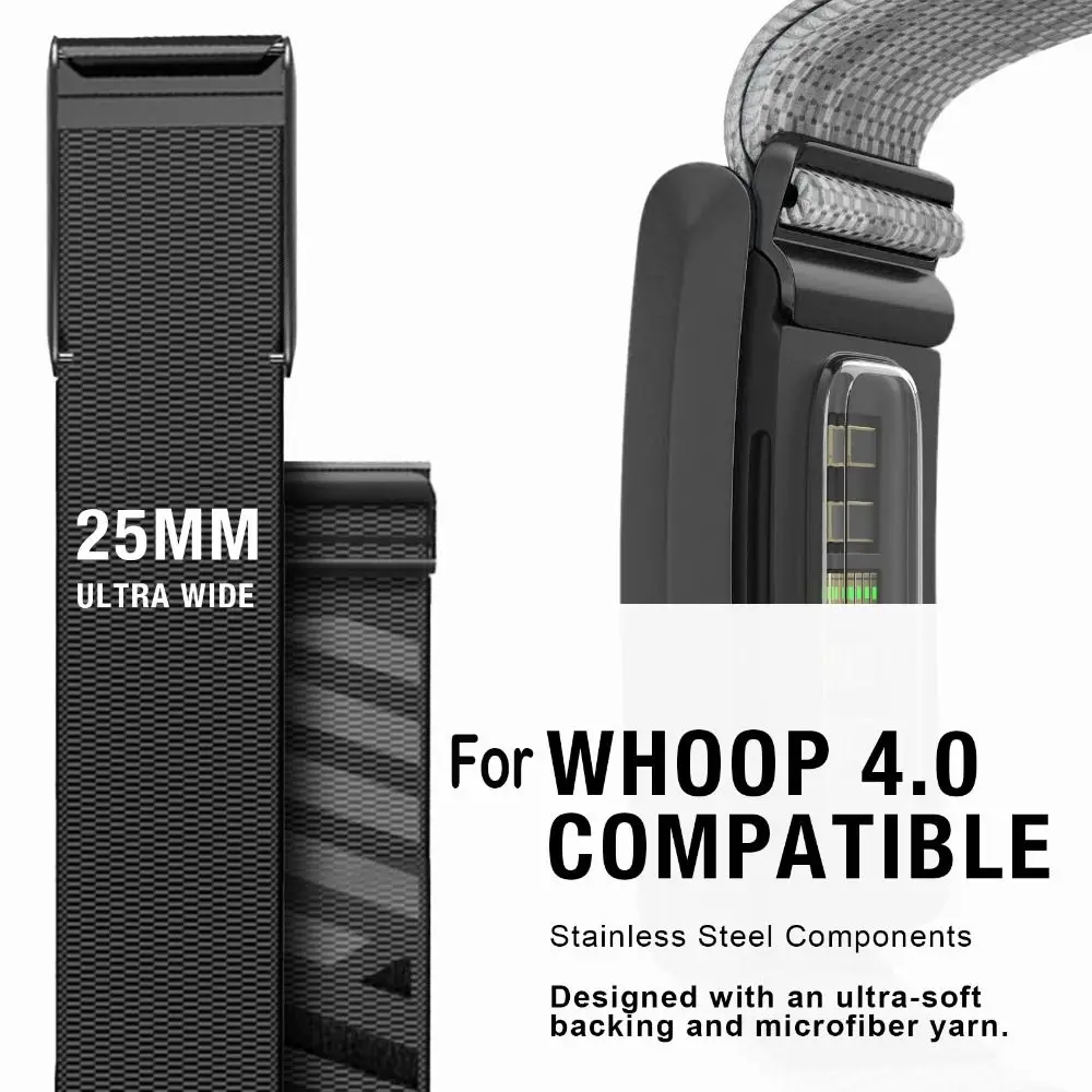 Bracelet de Fitness en Nylon de haute qualité, souple et respirant, bracelet de sport réglable de remplacement pour Whoop 4.0 pour femmes et hommes