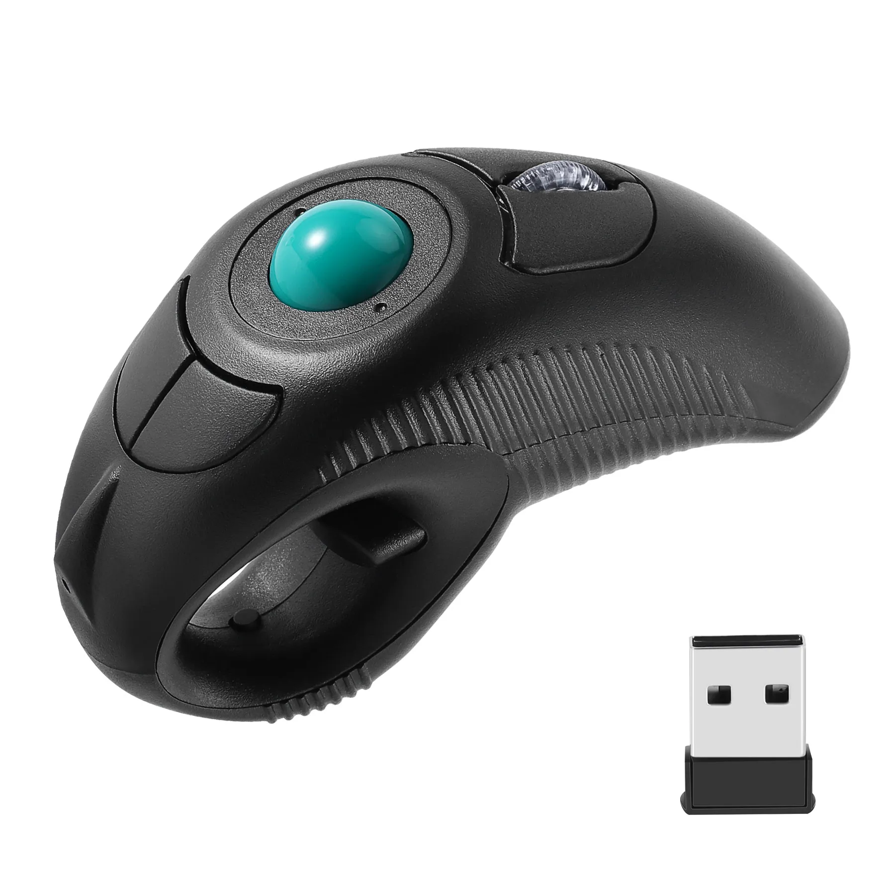 Digital 2.4GHz Wireless Trackball Mouse Ergonomic Design Finger Using Track Ball Mouse Handheld Optical Mice for Android TV PC