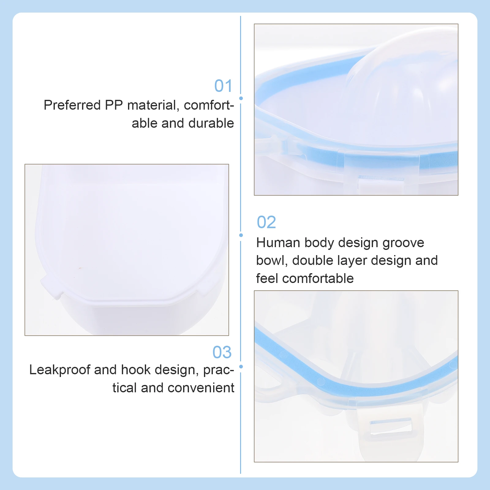 2 pezzi ciotole per manicure ciotole per rimozione unghie in plastica per ammorbidente per cuticole cura delle mani strumento spa forniture per manicure ciotola per nail art