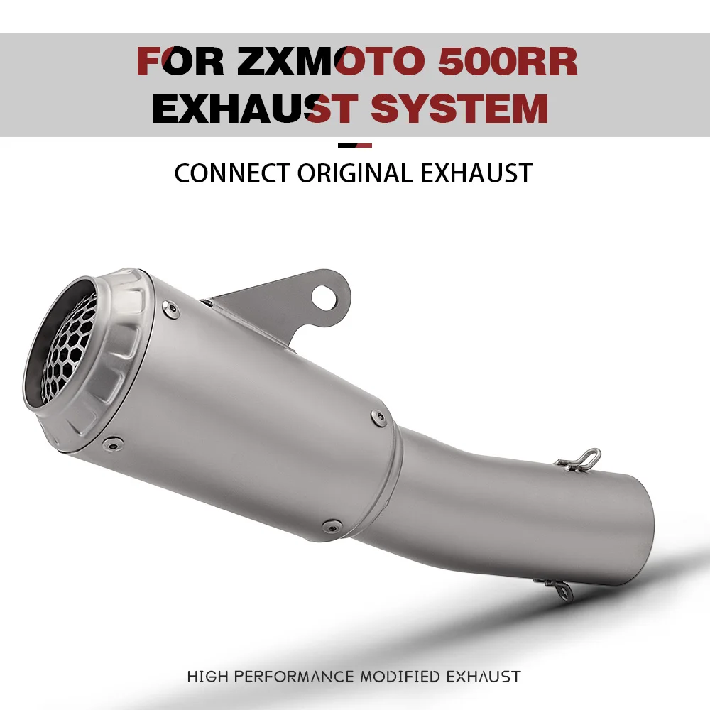 

For Zxmoto 500RR Exhaust System Motorcycle Muffler Escape Moto Slip on Racing Line Connect Original