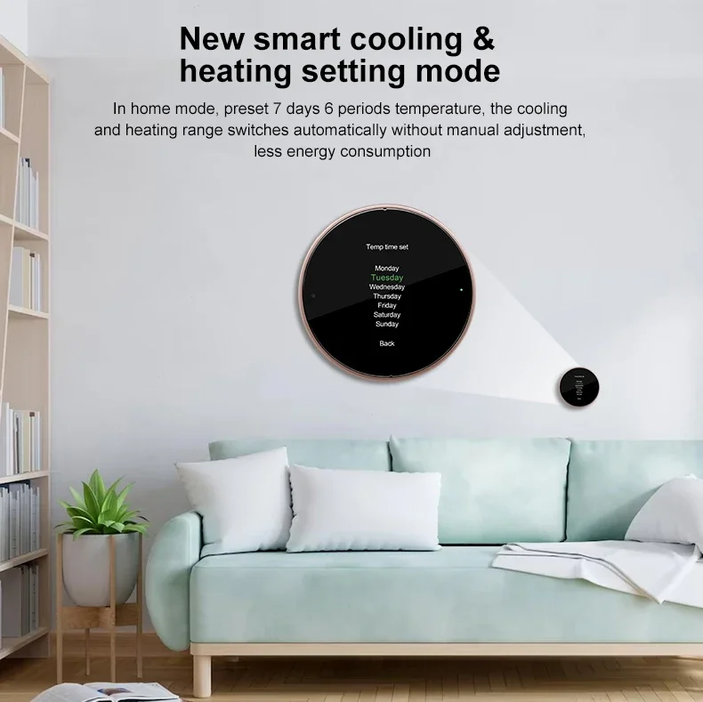 High-Quality Smart Thermostat WiFi Temperature Controller for Heat Pump Air Conditioner