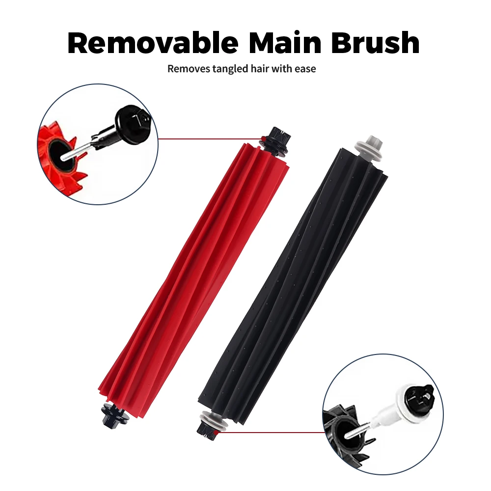 Roller Brush For Roborock G20/S8/S8 Pro Ultra/S8+/Q5 Pro/Q5 Pro+/Q8 Max/Q8 Max Plus Robot Vacuum Cleaner Attachment Main Brushes image 2