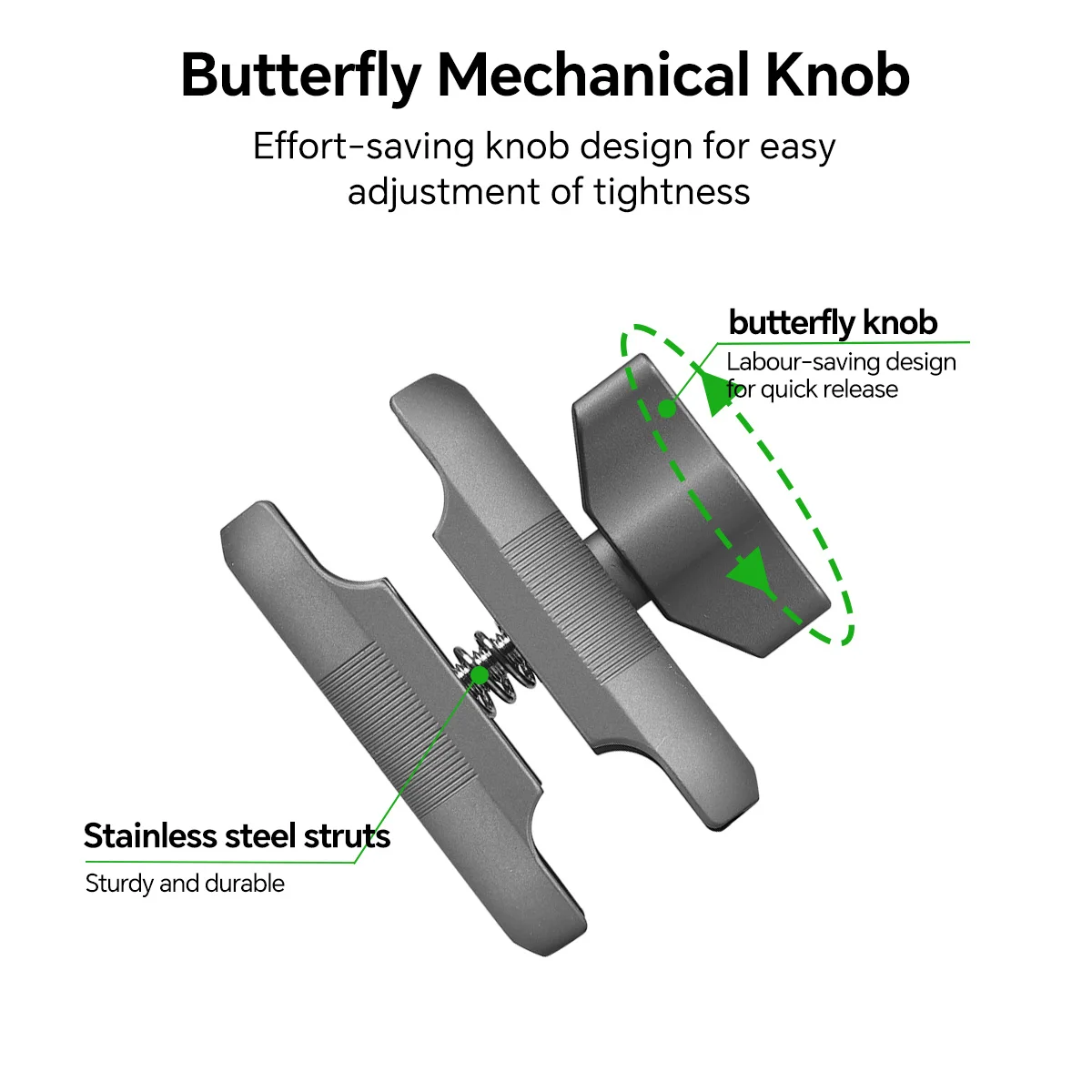 FANAUE Kugelkopf-Verbindungsstange aus Aluminiumlegierung, Länge 6 cm, unterstützt 25-mm-Kugelkopf, Upgrade für mehr Dicke und Stabilität – Detail 3