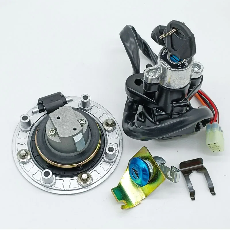 Ignition Switch Fuel Gas Cap Seat Lock Set For Suzuki SV650 GSX1400 1999 2000 2001 -2007 V-Strom DL 650 1000 2002 20032004-2012
