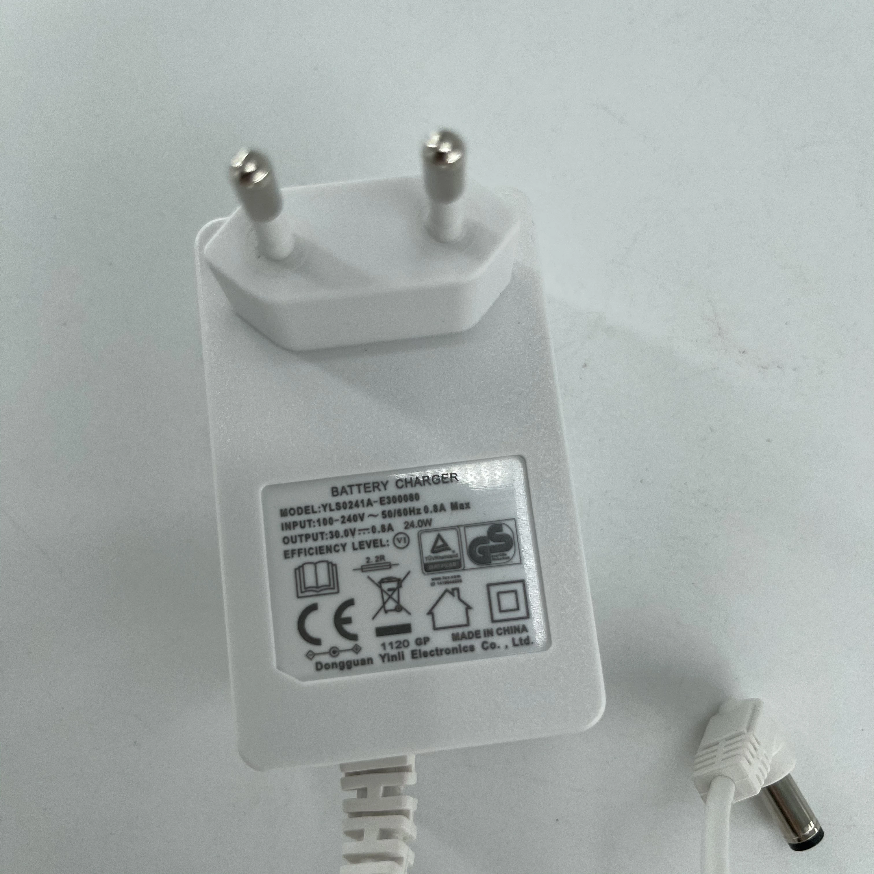 Adaptador de alimentação UE para aspirador Dreame, acessório original, versão branca, V11, V11SE, V12