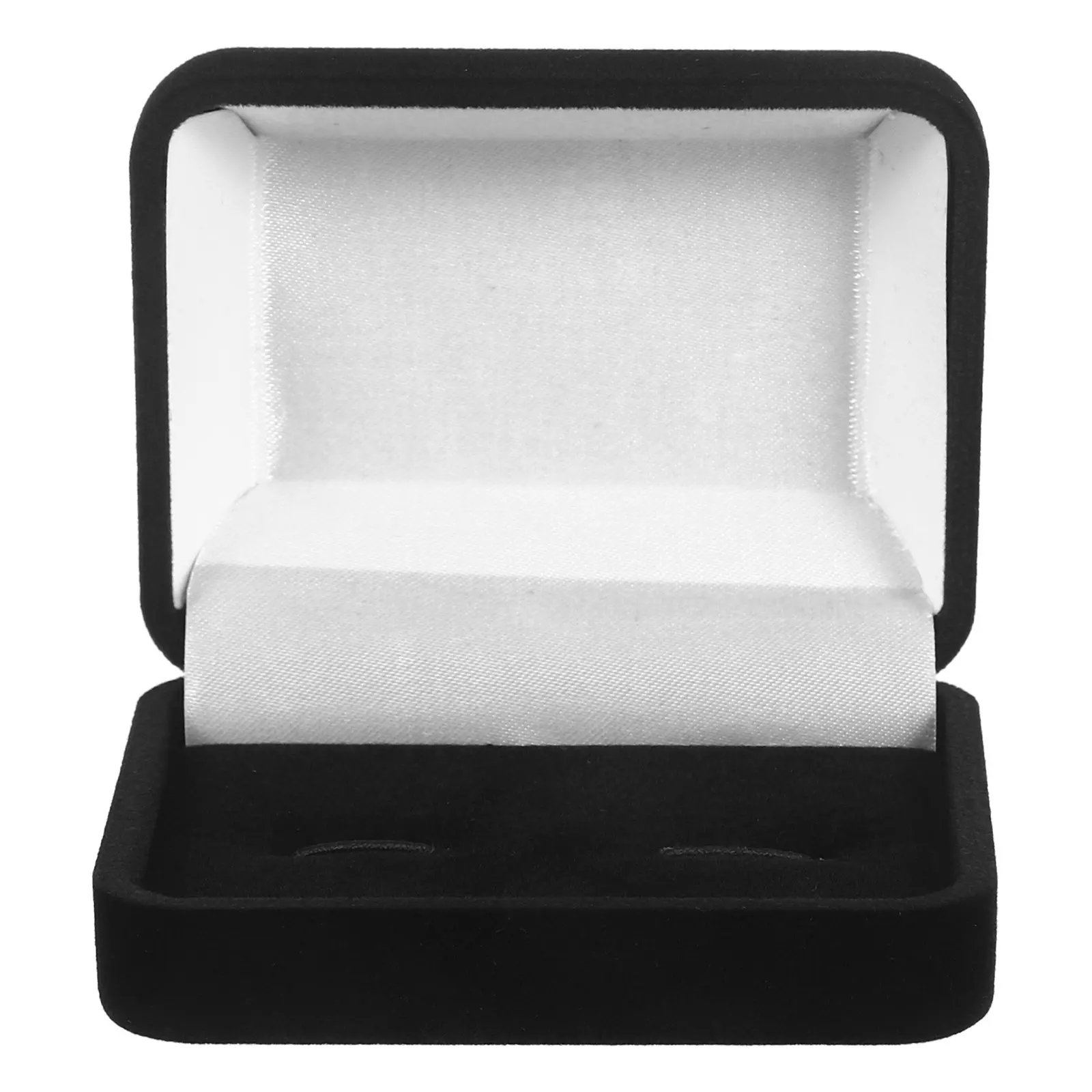 Soft Lining Cufflink Storage Box Black Jewelry Organizer Case Travel Display Rings Medals Accessories Men Women