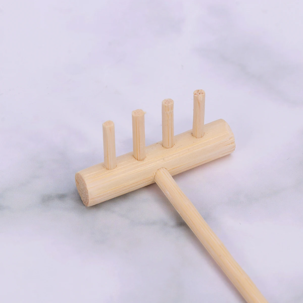 

Mini Rake Crafts Banboo Ornament Creative Small Adornment Decorations Garden Tools Bamboo Desktop Home