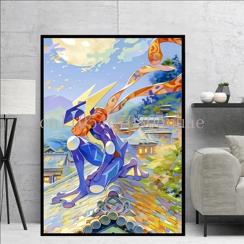 

Pokemon Anime Cartoon Canvas Painting Pikachu Charizard Bulbasaur Poster Print Mural High Quality Picture Wall Art Home Decor
