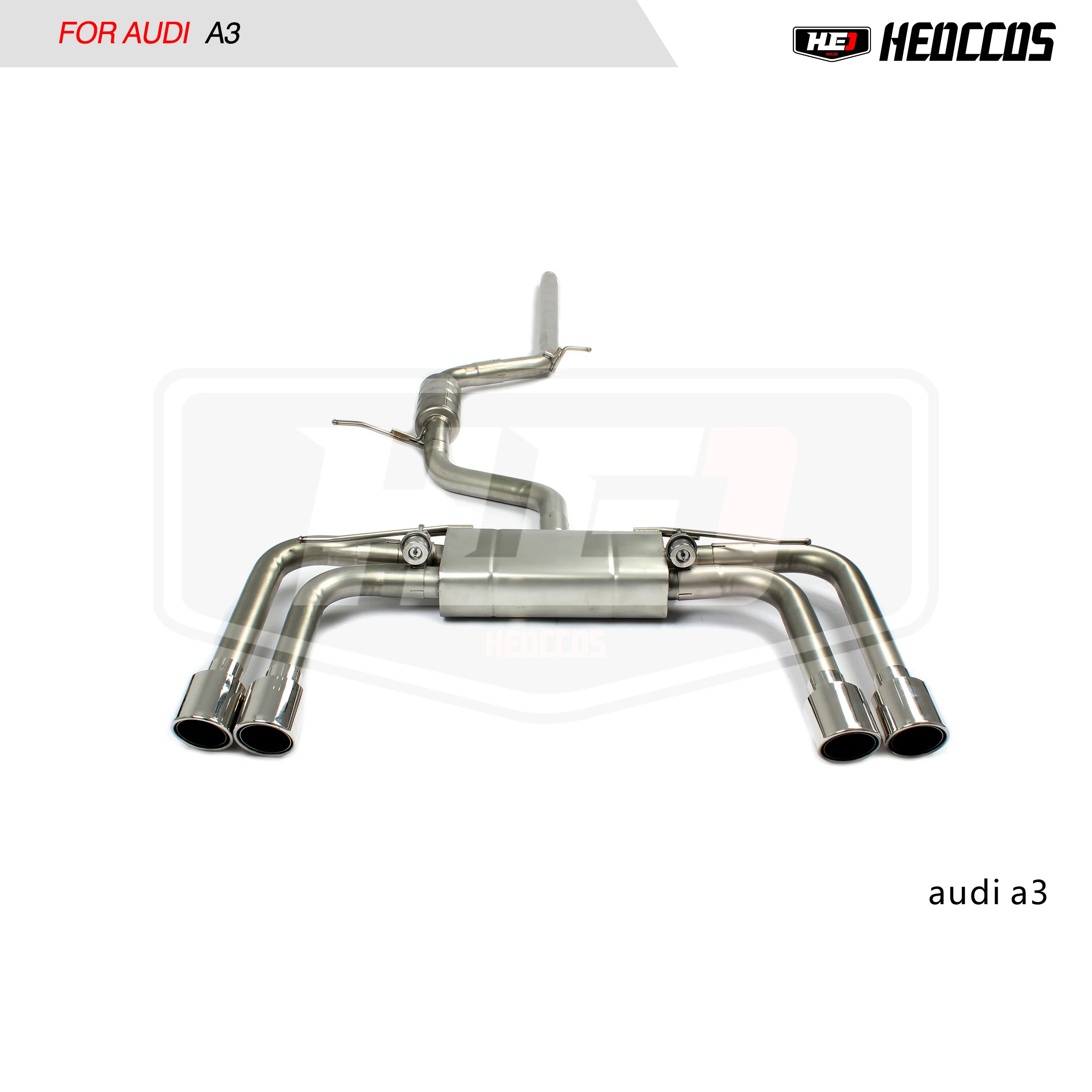 

HEO stainless steel exhaust system For Audi A3 upgrade S3 RS3 exhaust catback valve exhaust performance upgrade modification