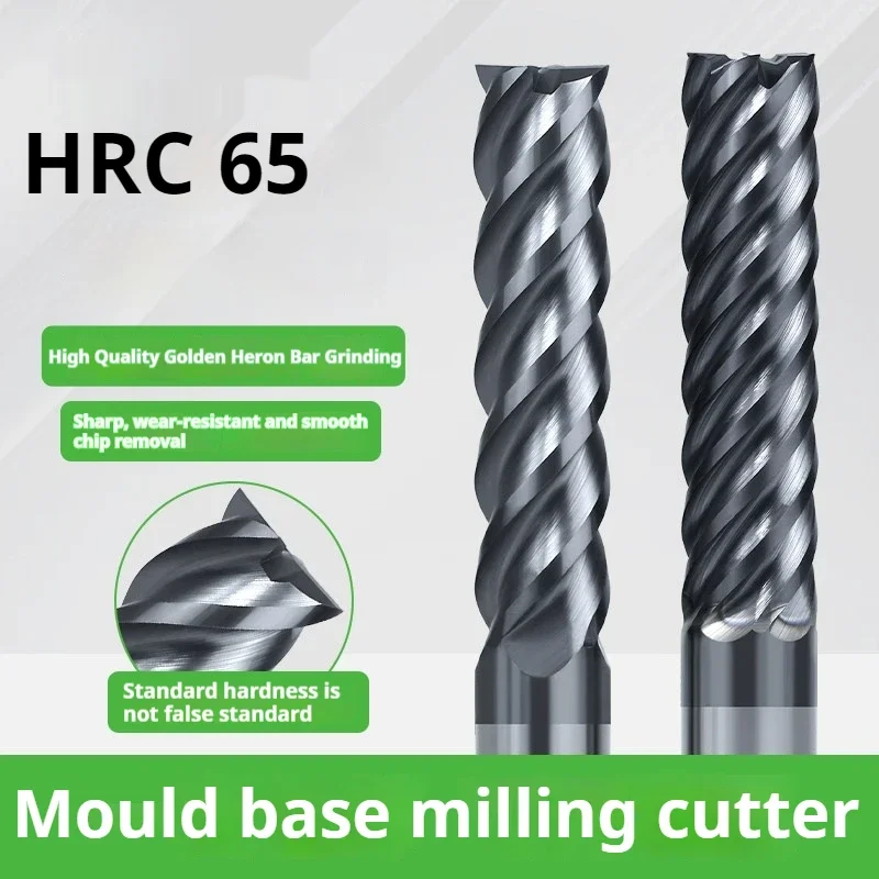 

6 Teeth Carbide End Mill 6 8 10 12 14 16 18 20 25mm 6 Flutes Tungsten Cutter Tools CNC Finishing Metal Steel Machining Router