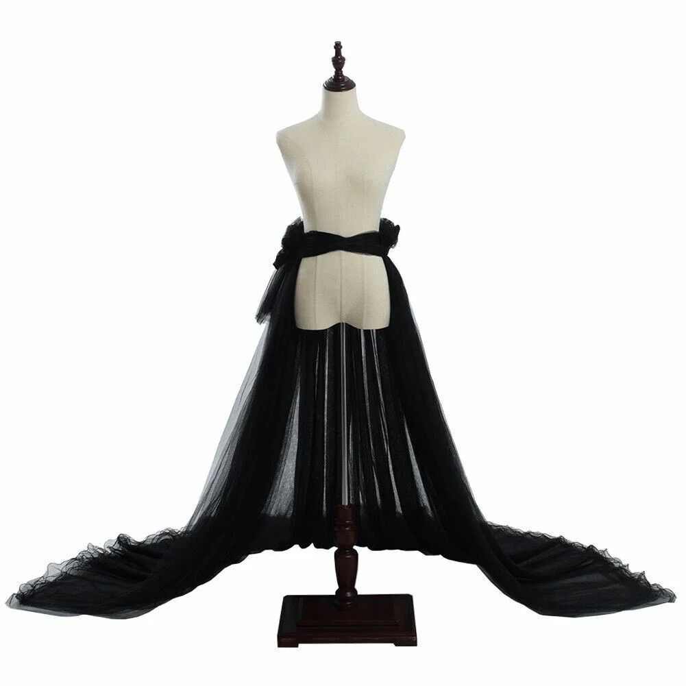 loween New Sle Floor-Length Me f Skirt Adult Pure Color  Bride Long Elastic Waist Women's Skirt