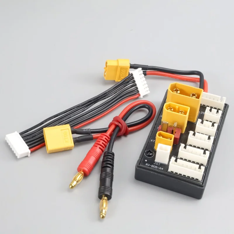 XT30 XT60 XT90 JST T Plug 2-6S Placa de carga paralela conector de cargador de batería Lipo para cargador Imax B6 B6AC ISDT Q6 Lite