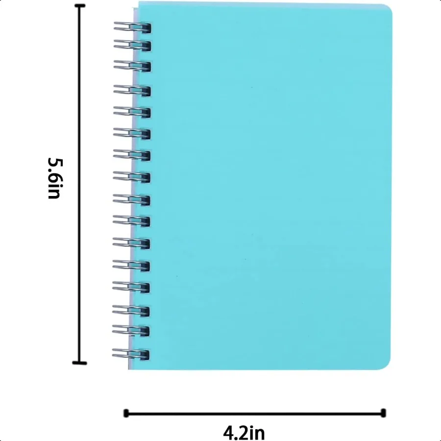 Spiral Notebook 3 Pack Small Notebooks 4.3''x 5.7'' Mini Ruled Lined Journal 480 Pages College School plies Pocket Notebook for